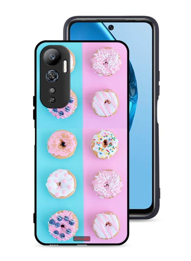 Tolwak Infinix Hot 20 4G Protective Case Cover Heather Donuts - Image 1