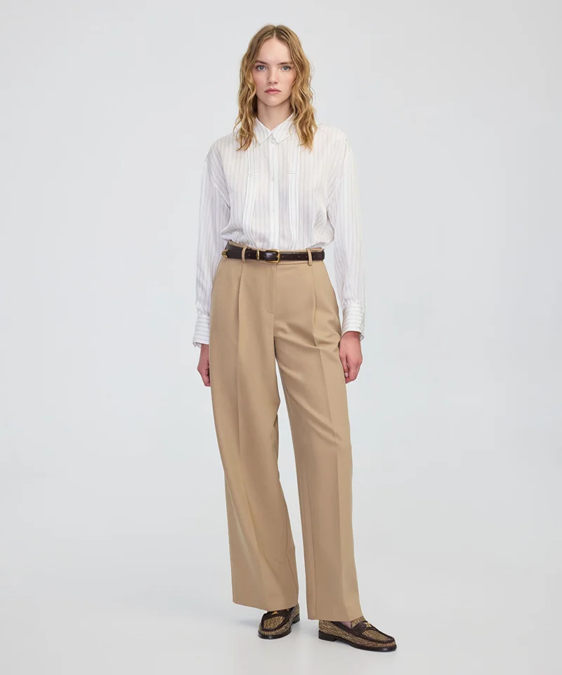 ابيكول Buttoned Wide-Leg Trousers