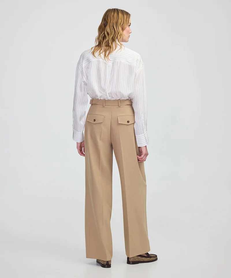 Ipekyol  Buttoned Wide-Leg Trousers for Women | Best Price UAE