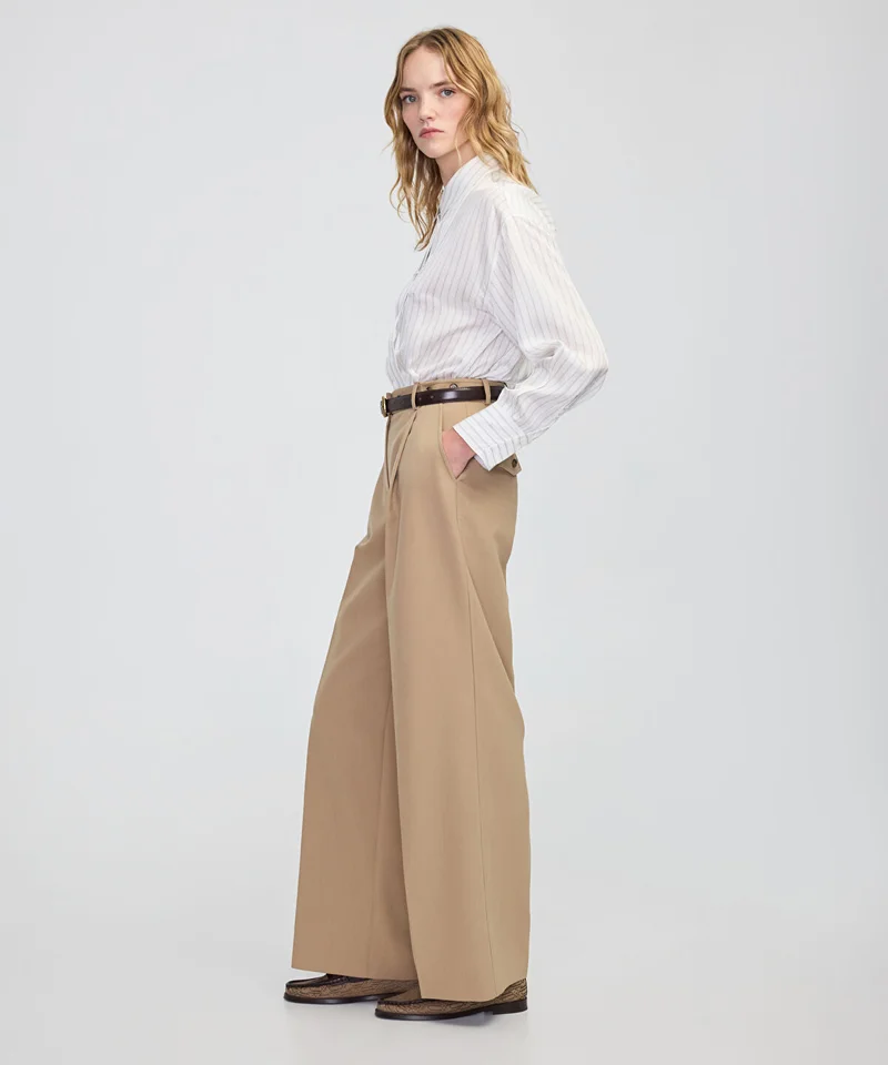 ابيكول Buttoned Wide-Leg Trousers