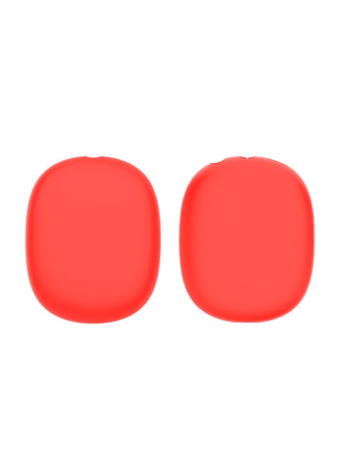 Suitable For Apple AirPods Max Head-mounted Headphone Head Beam Shell Ear Cap Silicone Protective Cover-Color:Red Shell-Model:Headphones For Apple AirPods Max