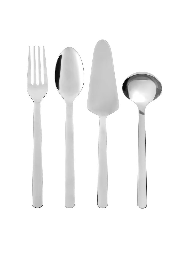 4-piece serving set, stainless steel - Image 2