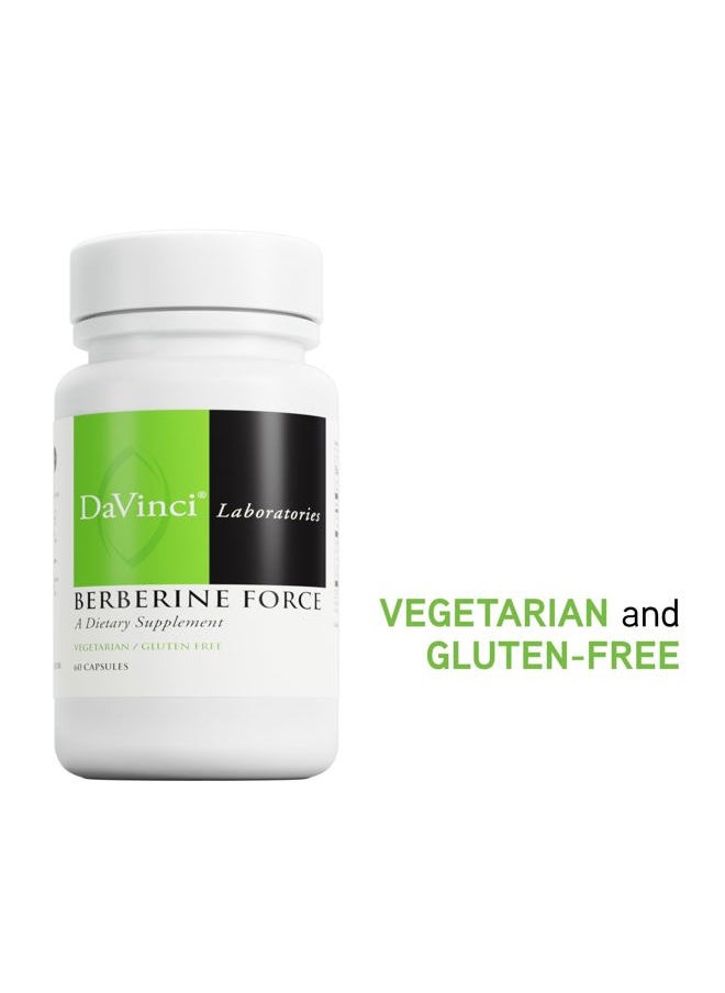 Davinci Labs Berberine Force - Supports Immune System & Heart Health - Aids GLP-1 Production* - Vegetarian, Gluten-Free - 60 Count  - Image 3