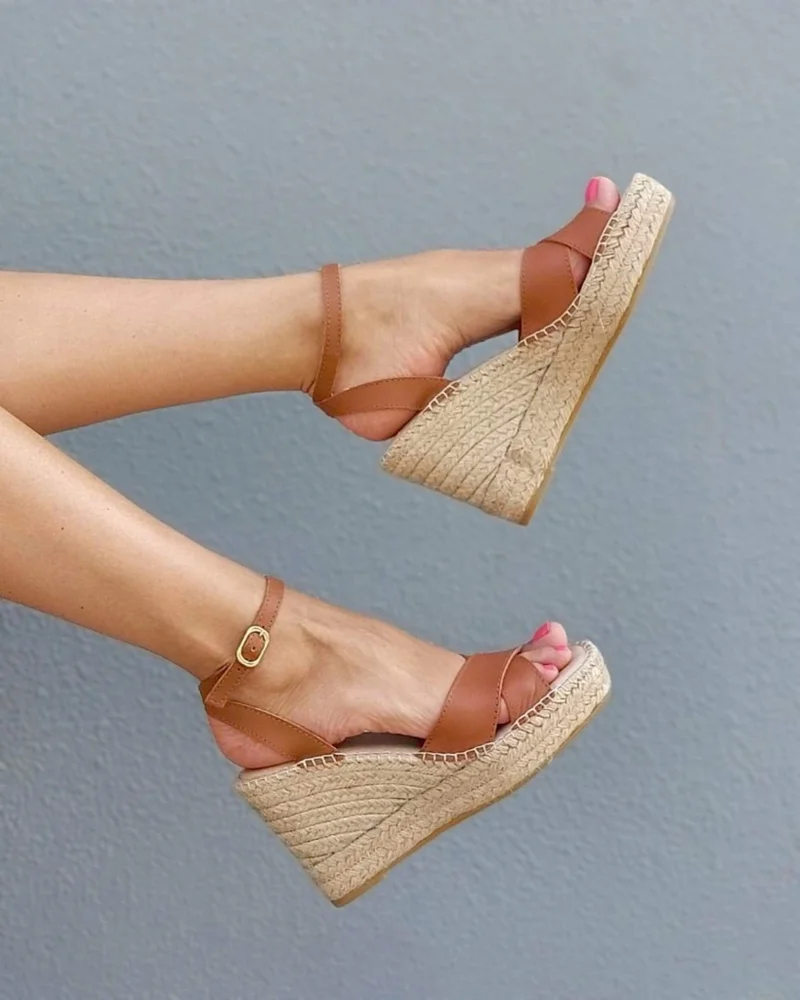 SHOEQ Lucia Espadrille Wedge