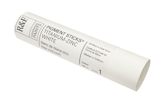 R&F Handmade Paints - Professional Oil Pigment Stick, Titanium-Zinc White, 188 ml - Image 1