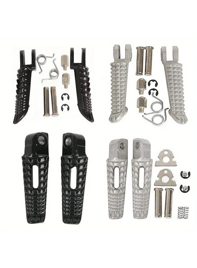 Black Front Rear Foot Pegs Motorcycle Modification Accessories Premium Durable - Image 5