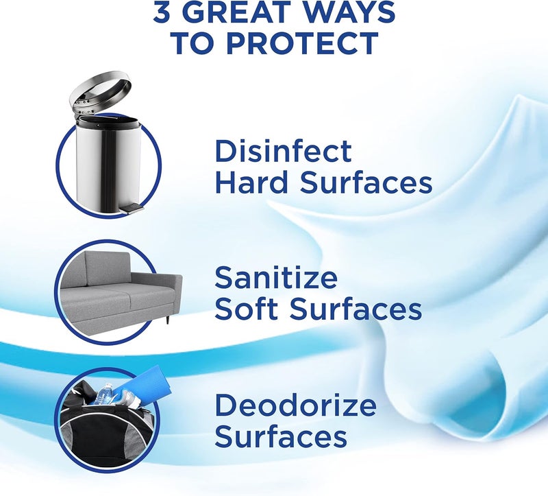 Lysol Disinfectant Spray To Go, Crisp Linen, 1.5 Ounce (Pack of 3) - Image 3