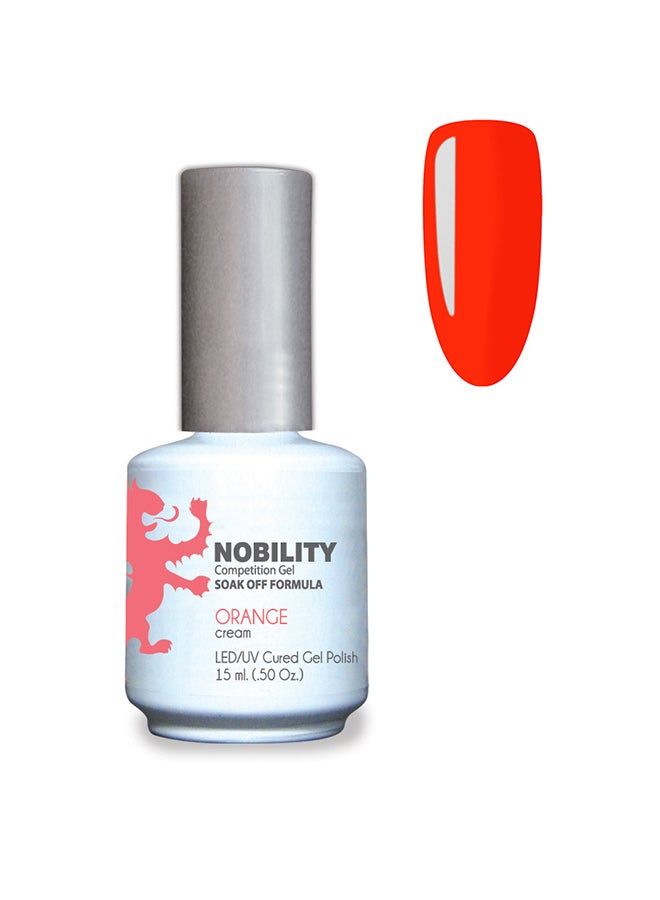 Lechat Gel Nail Polish 15 ml, Long Lasting, Chip Resistant, Requires Drying Under UV Led Lamp Orange Nbgp60