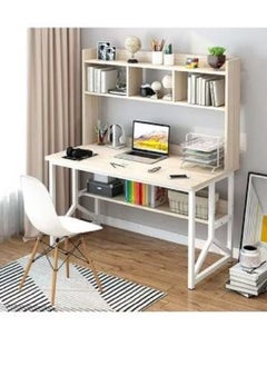 AGD Study Desk With Storage Computer Desk Beige  - Image 1