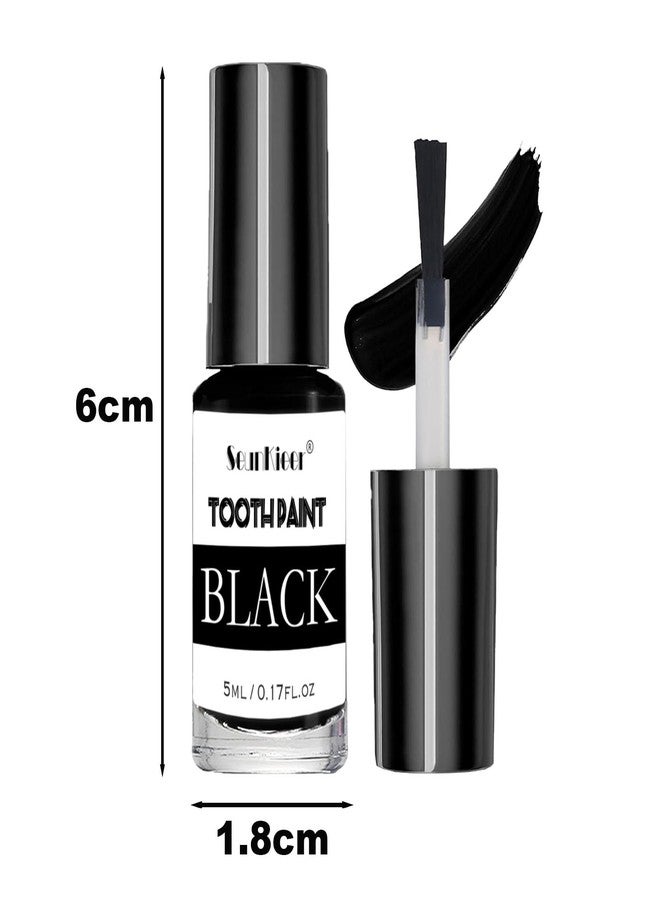 SeunKieer White Tooth Paint Black Teeth paint, Professional Instant Bright White & Black Out Makeup Tooth FX -Perfect for Vampiric Tooth Costume, Cosplay, Halloween Makeup, Theater, and Special Effects - Image 2