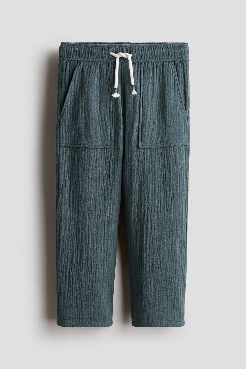 H&M Muslin drawstring trousers