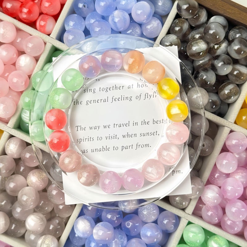 30 Pieces Green Photochromic Resin Beads Handmade Jewelry Making - Image 3
