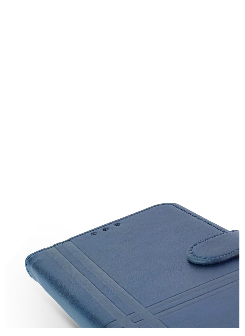 For Honor X9b Two-line design Flip Leather Wallet Card Slot Case with Kickstand,Strap Magnetic Closure,Included Internal Tpu Silicone Case,Compatible with Honor X9b (6.78'') (Blue)