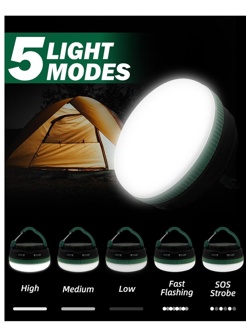 Excefore Camping Light, 5 Modes Portable Bright Camping Tent Lights, Suitable for Tent Outdoor Hiking Fishing, Battery Powered (3 AA Batteries Included) - Image 3