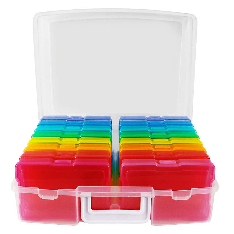 novelinks Photo Case 4" x 6", 16 Inner Photo Keeper Photo Organizer Photos Storage Containers Box for Photos (Multi-Colored) - Image 3