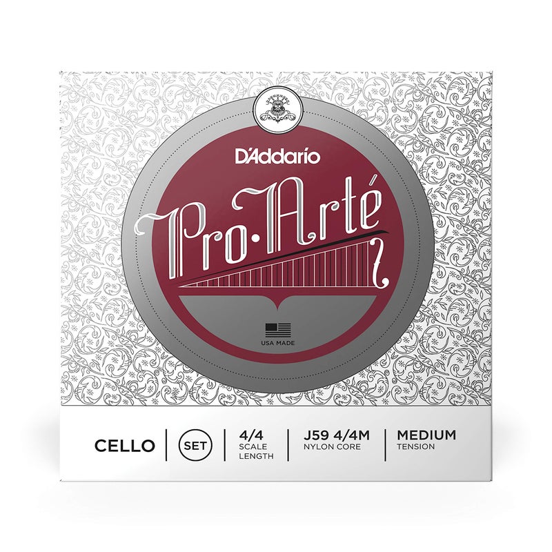 D'Addario D'Addario Pro-Arte Cello String Set, 4/4 Scale, Medium Tension  - Image 2