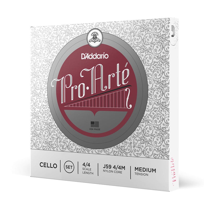 D'Addario D'Addario Pro-Arte Cello String Set, 4/4 Scale, Medium Tension  - Image 1