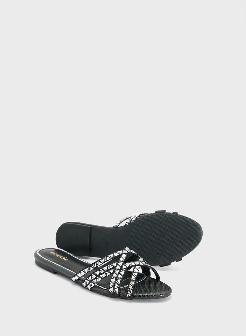 Khizana Studded Flat Sandal  - Image 3