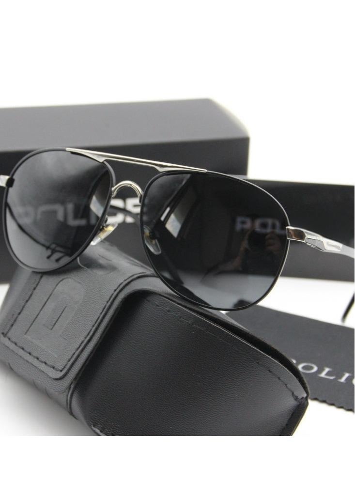 POLICE Fashion Polarized Sunglasses,Cycling Sunglasses, for Men with Grey Lenses - Image 1