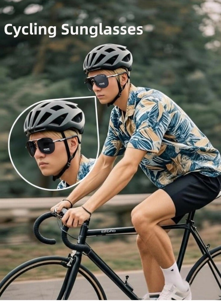 POLICE Fashion Polarized Sunglasses,Cycling Sunglasses, for Men with Grey Lenses - Image 2