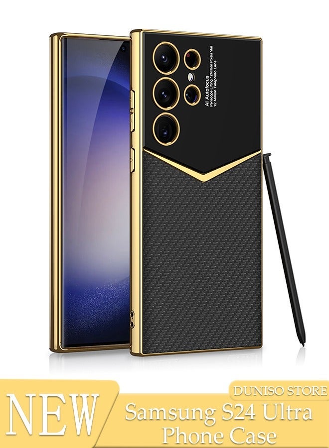 جراب هاتف Samsung Galaxy S24 Ultra، غطاء حماية كامل للجسم مع شحن لاسلكي، جراب هاتف مضاد للسقوط ومضاد لبصمات الأصابع لهاتف Samsung Galaxy S24 Ultra - Image 1