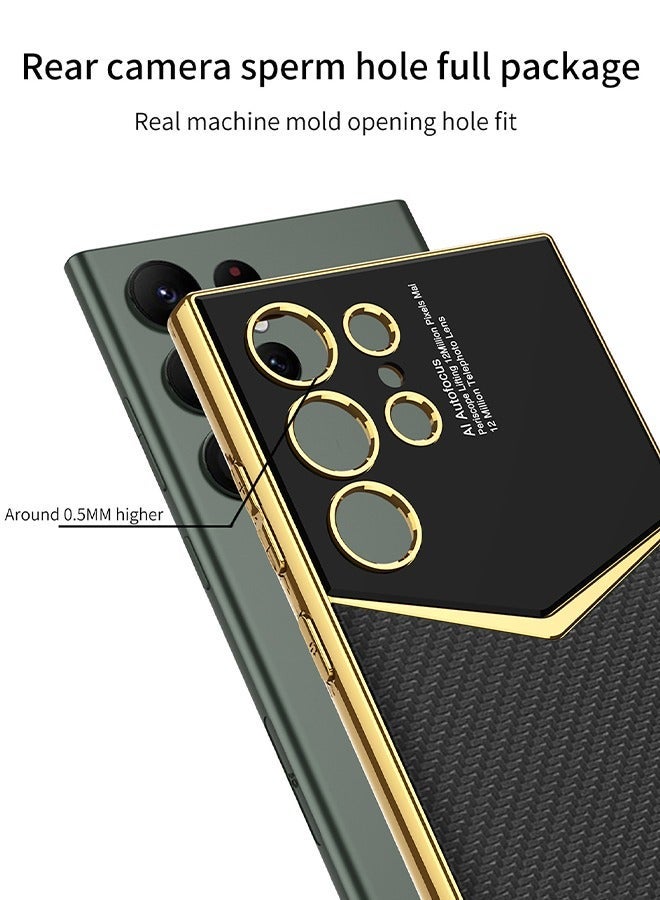 جراب هاتف Samsung Galaxy S24 Ultra، غطاء حماية كامل للجسم مع شحن لاسلكي، جراب هاتف مضاد للسقوط ومضاد لبصمات الأصابع لهاتف Samsung Galaxy S24 Ultra - Image 3