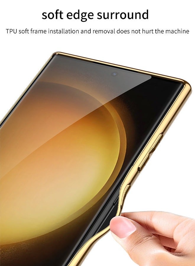 جراب هاتف Samsung Galaxy S24 Ultra، غطاء حماية كامل للجسم مع شحن لاسلكي، جراب هاتف مضاد للسقوط ومضاد لبصمات الأصابع لهاتف Samsung Galaxy S24 Ultra - Image 4