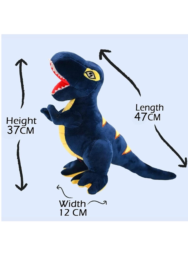 MAGIC VAULT Dinosaur Plush Toy, T-Rex Stuffed Animal Pillow, 47cm Soft Dinosaur Plush Cushion, Cute Plush Toys for Baby Kids, Dinosaur Plushie Gift for Boys Girls, Cuddly T-Rex Pillow for Room Decor - Image 2