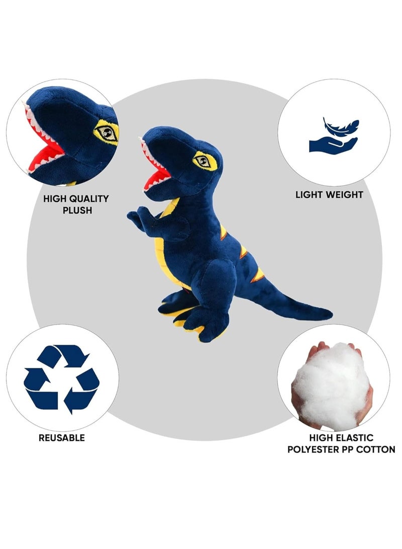 MAGIC VAULT Dinosaur Plush Toy, T-Rex Stuffed Animal Pillow, 47cm Soft Dinosaur Plush Cushion, Cute Plush Toys for Baby Kids, Dinosaur Plushie Gift for Boys Girls, Cuddly T-Rex Pillow for Room Decor - Image 3