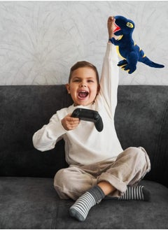 MAGIC VAULT Dinosaur Plush Toy, T-Rex Stuffed Animal Pillow, 47cm Soft Dinosaur Plush Cushion, Cute Plush Toys for Baby Kids, Dinosaur Plushie Gift for Boys Girls, Cuddly T-Rex Pillow for Room Decor  - Image 4