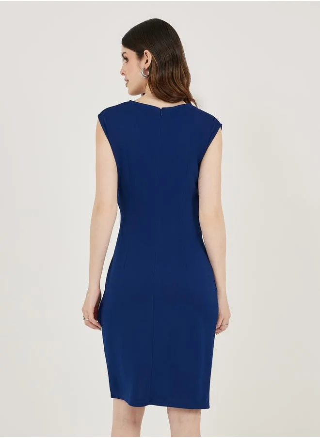 ستايلي Draped Knit Dress