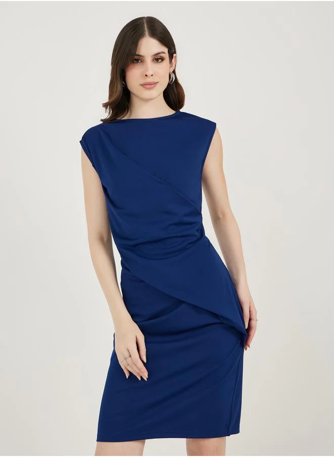 ستايلي Draped Knit Dress