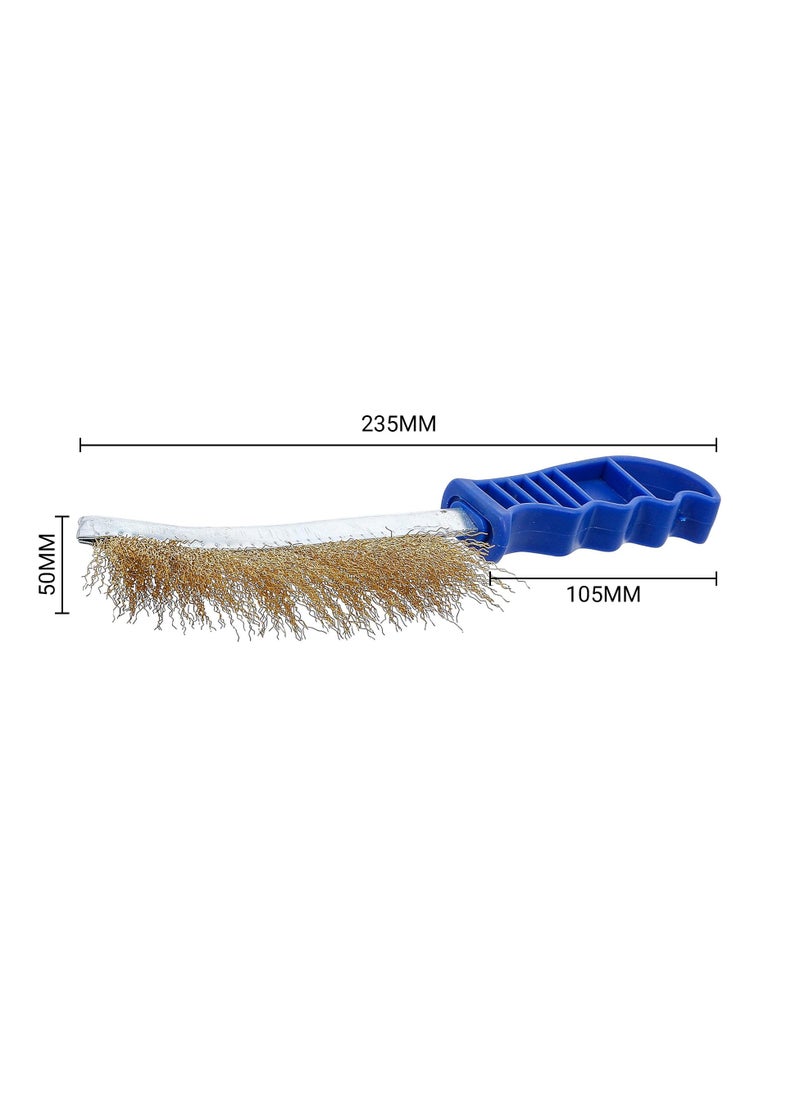 Duravel Duravel Wire Brush with Plastic Handle for Cleaning Rust, Paint Removal, and Metal Parts Dirt Scrubbing in Garage, Workshop and Yard Work. (Plastic Pack Of 2, Free Size)  - Image 2