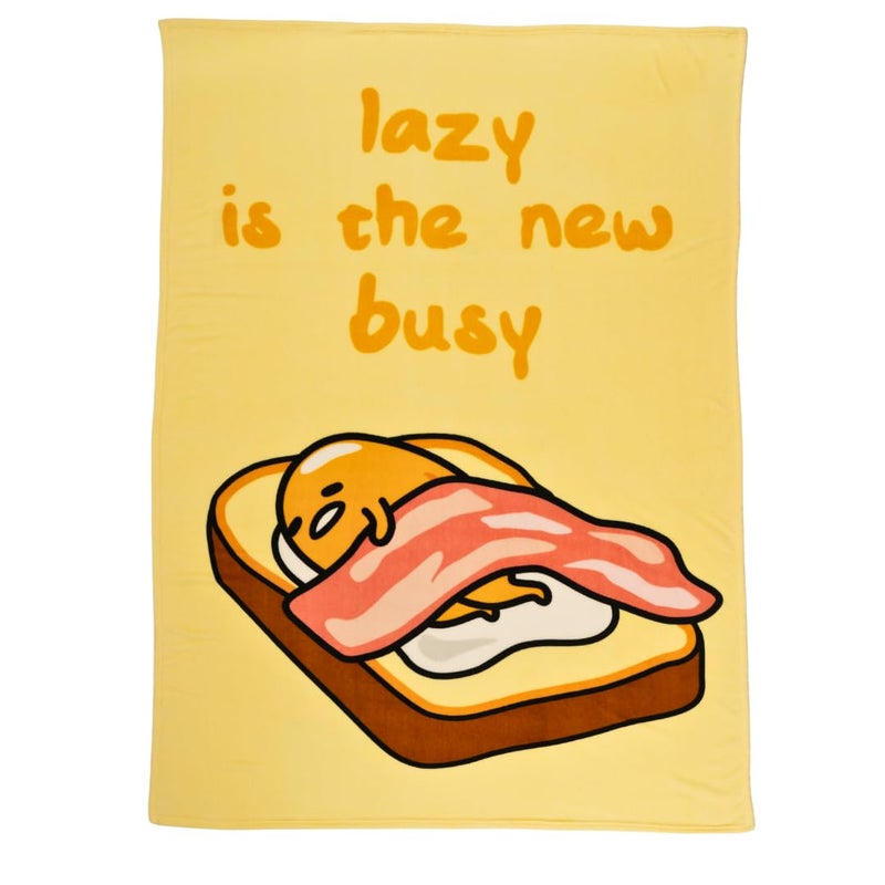 Franco Franco Collectibles Gudetama Bedding Super Soft Cozy Blanket  62 in x 90 in  (Officially Licensed Product)  - Image 1