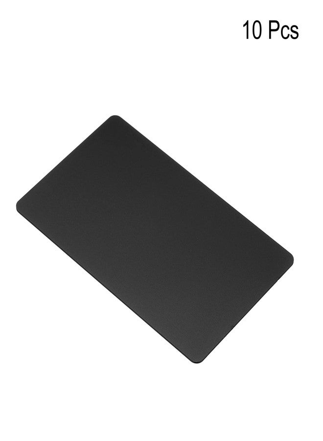 باتيكيل بطاقات عمل معدنية من باتيكيل، 0.8 مم، عبوة من 10 بطاقات اسم فارغة، نقش ليزري، ألومنيوم مؤكسد، مناسبة لصنع بطاقات هدايا يدوية، أسود - Image 3