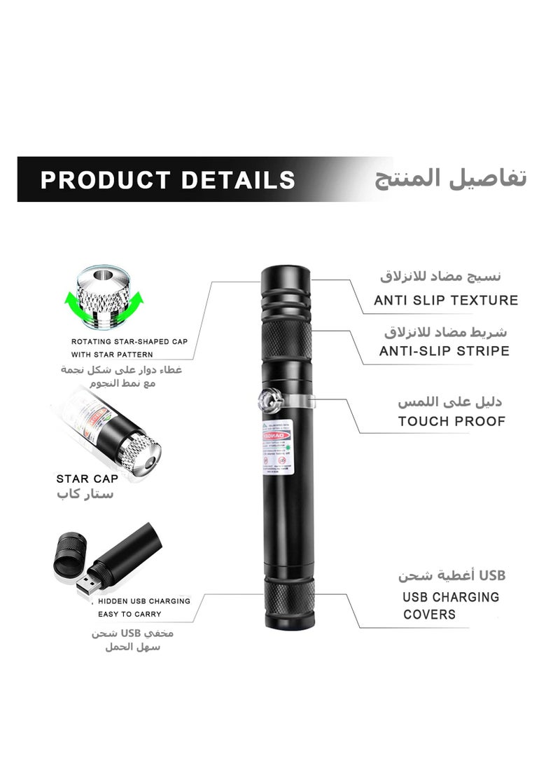 Generic - Laser Pointer, Green Laser Pointer High Power Long Range, Rechargeable with USB, Suitable Presentation, Night Outdoor Work, Camping Hiking Hunting - Image 1