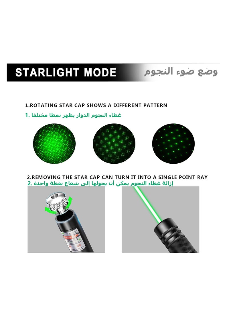 Generic - Laser Pointer, Green Laser Pointer High Power Long Range, Rechargeable with USB, Suitable Presentation, Night Outdoor Work, Camping Hiking Hunting - Image 1