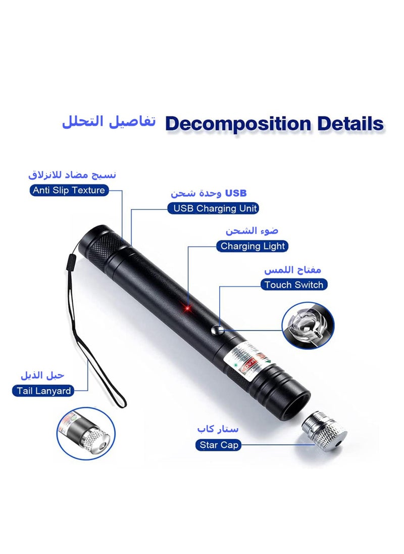 Generic - Laser Pointer, Green Laser Pointer High Power Long Range, Rechargeable with USB, Suitable Presentation, Night Outdoor Work, Camping Hiking Hunting - Image 1