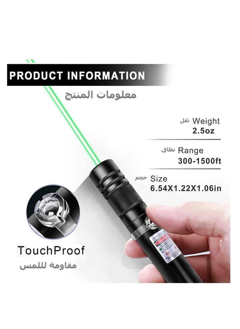 Generic - Laser Pointer, Green Laser Pointer High Power Long Range, Rechargeable with USB, Suitable Presentation, Night Outdoor Work, Camping Hiking Hunting - Image 1