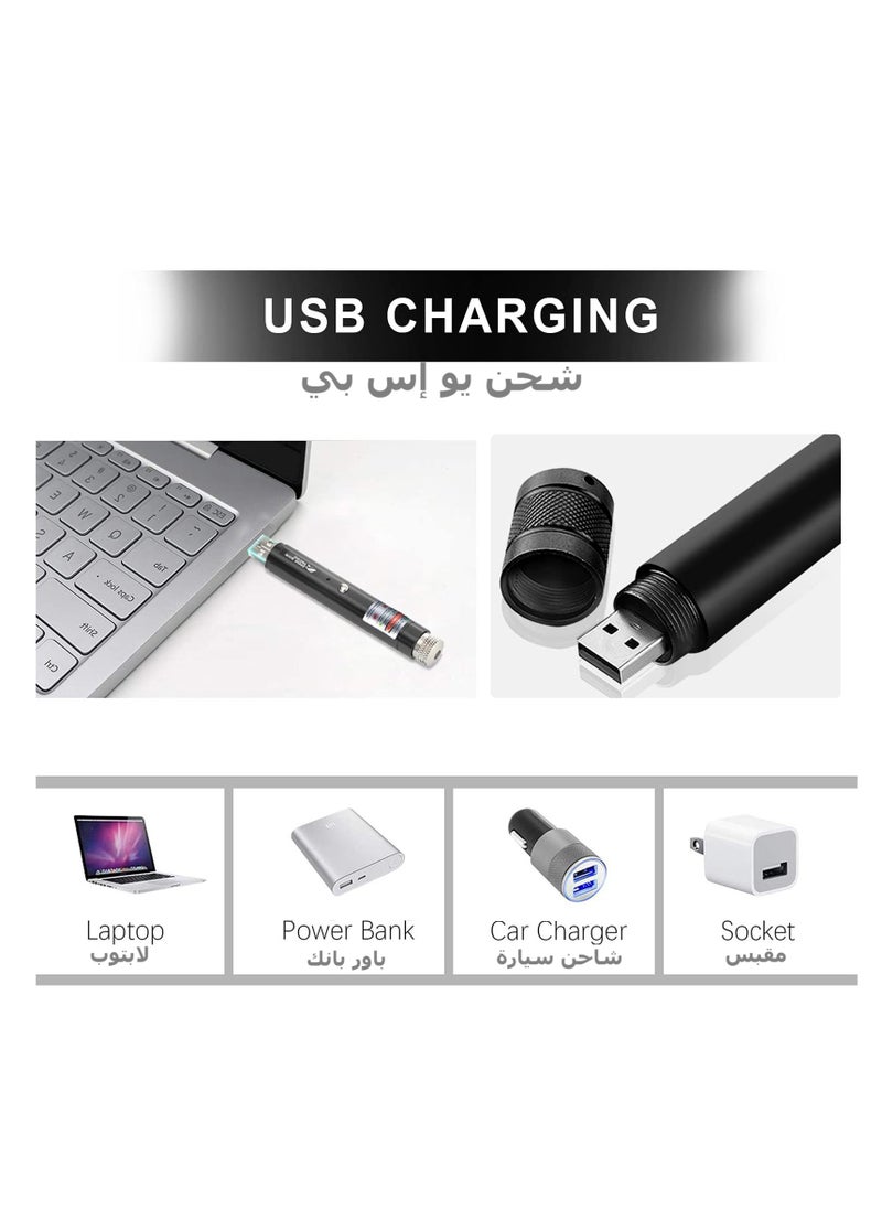 Generic - Laser Pointer, Green Laser Pointer High Power Long Range, Rechargeable with USB, Suitable Presentation, Night Outdoor Work, Camping Hiking Hunting - Image 1