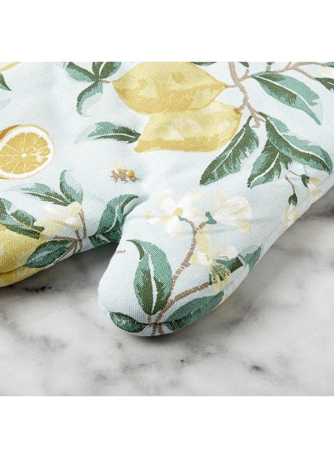 Martha stewart - Lemon Whimsy Oven Mitt 2Pack Set Yellow 7"X13" - Image 1