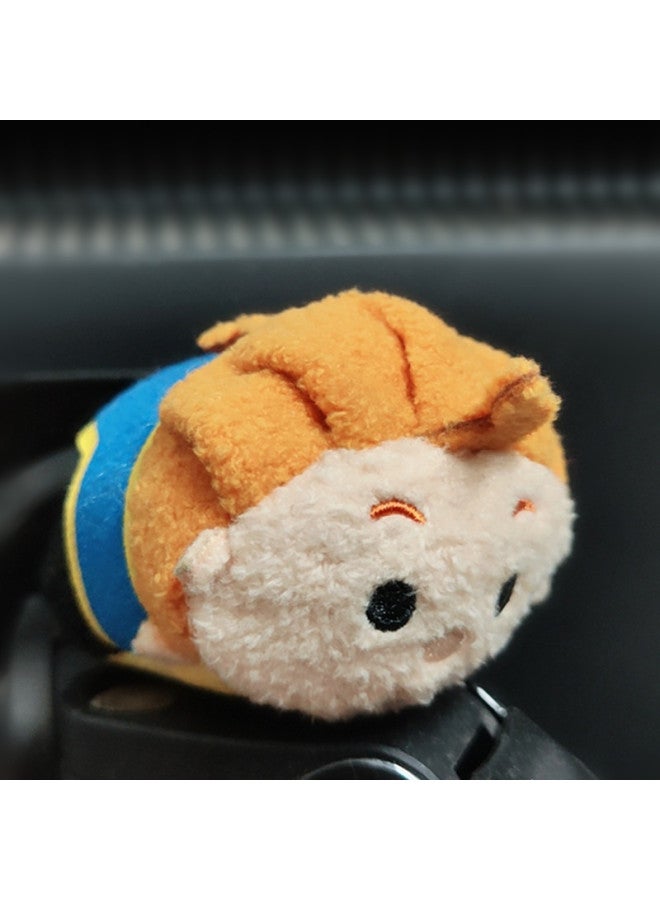 Cartoon Anime Tsum Mouse Refueling Duck Strawberry Pine Squirrel Screen Wipe Pendant Stacked Music Doll Plush Toy-Color:Beast Prince-Height:9*5*6cm - Image 1