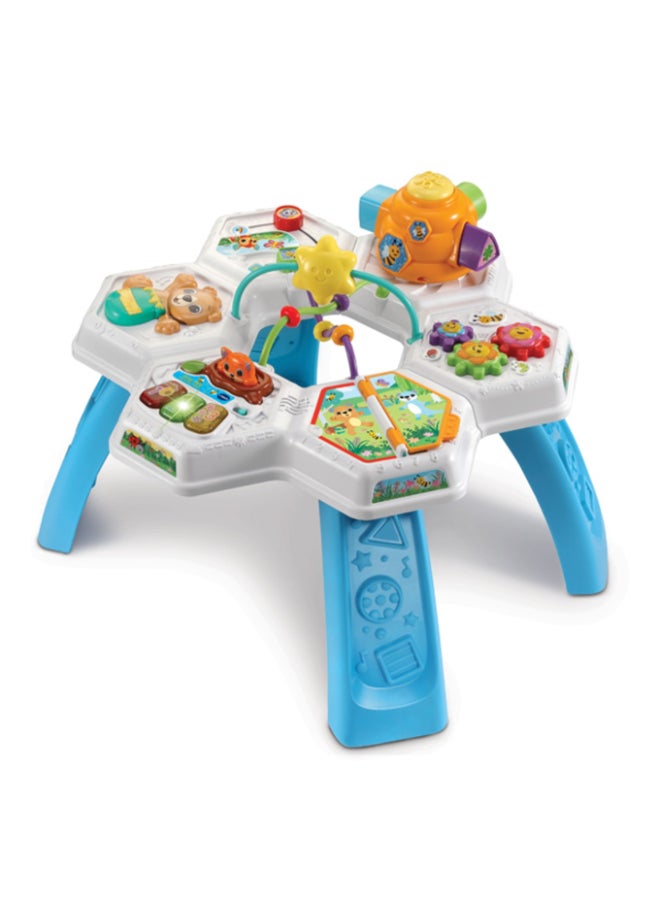vtech Busy Bee 2-in-1 Activity Table with Music, Shape Sorter & Learning Zones for Babies & Toddlers - Image 2