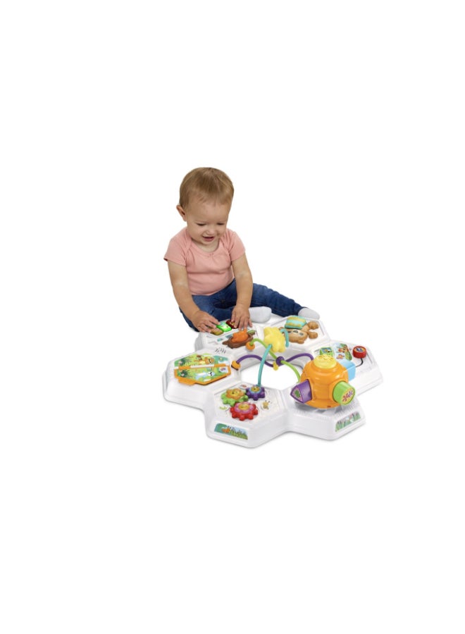 vtech Busy Bee 2-in-1 Activity Table with Music, Shape Sorter & Learning Zones for Babies & Toddlers - Image 5