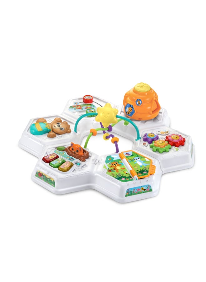 vtech Busy Bee 2-in-1 Activity Table with Music, Shape Sorter & Learning Zones for Babies & Toddlers - Image 3
