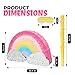 Birchio Rainbow Pinatas Bundle with a Blindfold and Bat 165x85x35 Inches Rainbow Pinatas for Girls Birthday Parties Girl Perfect for Unicorn Party Theme Party Decoration - Image 4