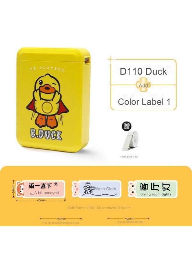 D110 Mini Portable Bluetooth Label Printer