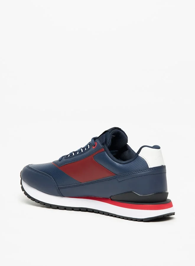 Lee Cooper Mens' Colourblock Sneakers with Lace-Up Closure