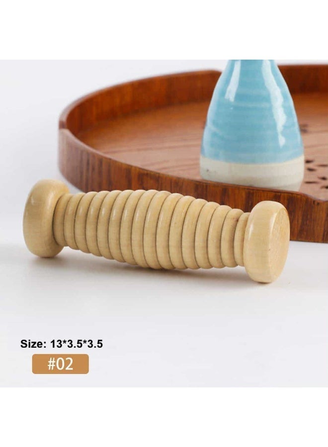 Wooden Foot and Body Massager Stick Foot and Full Body Massager Multi-Purpose Handheld Portable Leg Back Neck Shoulder Foot Pain Relief Tools - Image 2