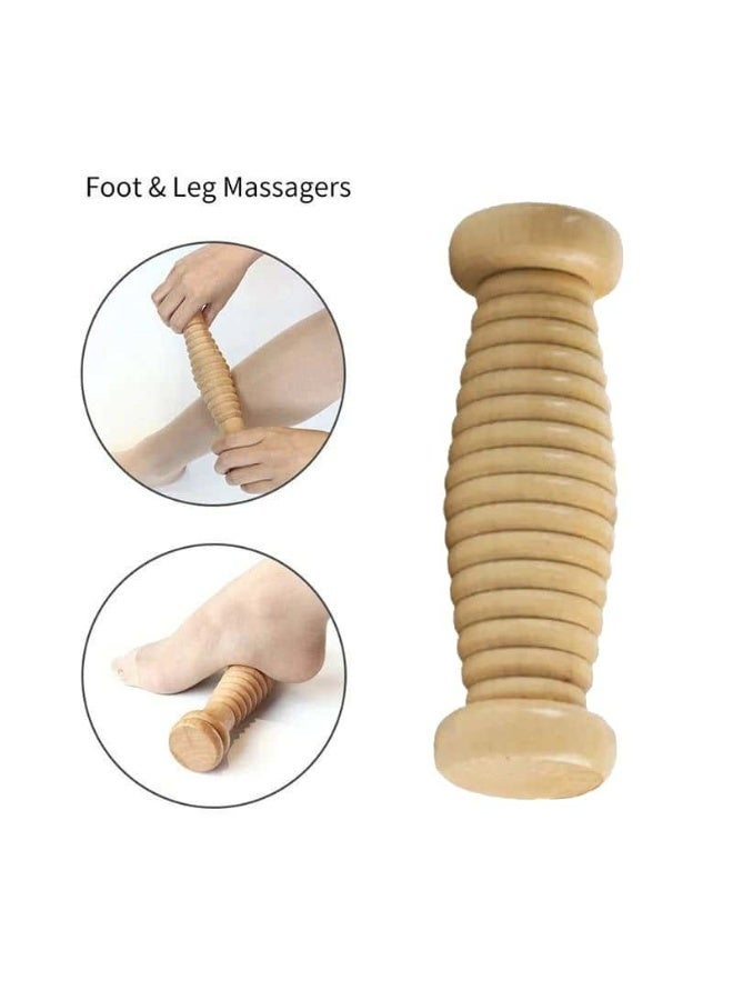 Wooden Foot and Body Massager Stick Foot and Full Body Massager Multi-Purpose Handheld Portable Leg Back Neck Shoulder Foot Pain Relief Tools - Image 3